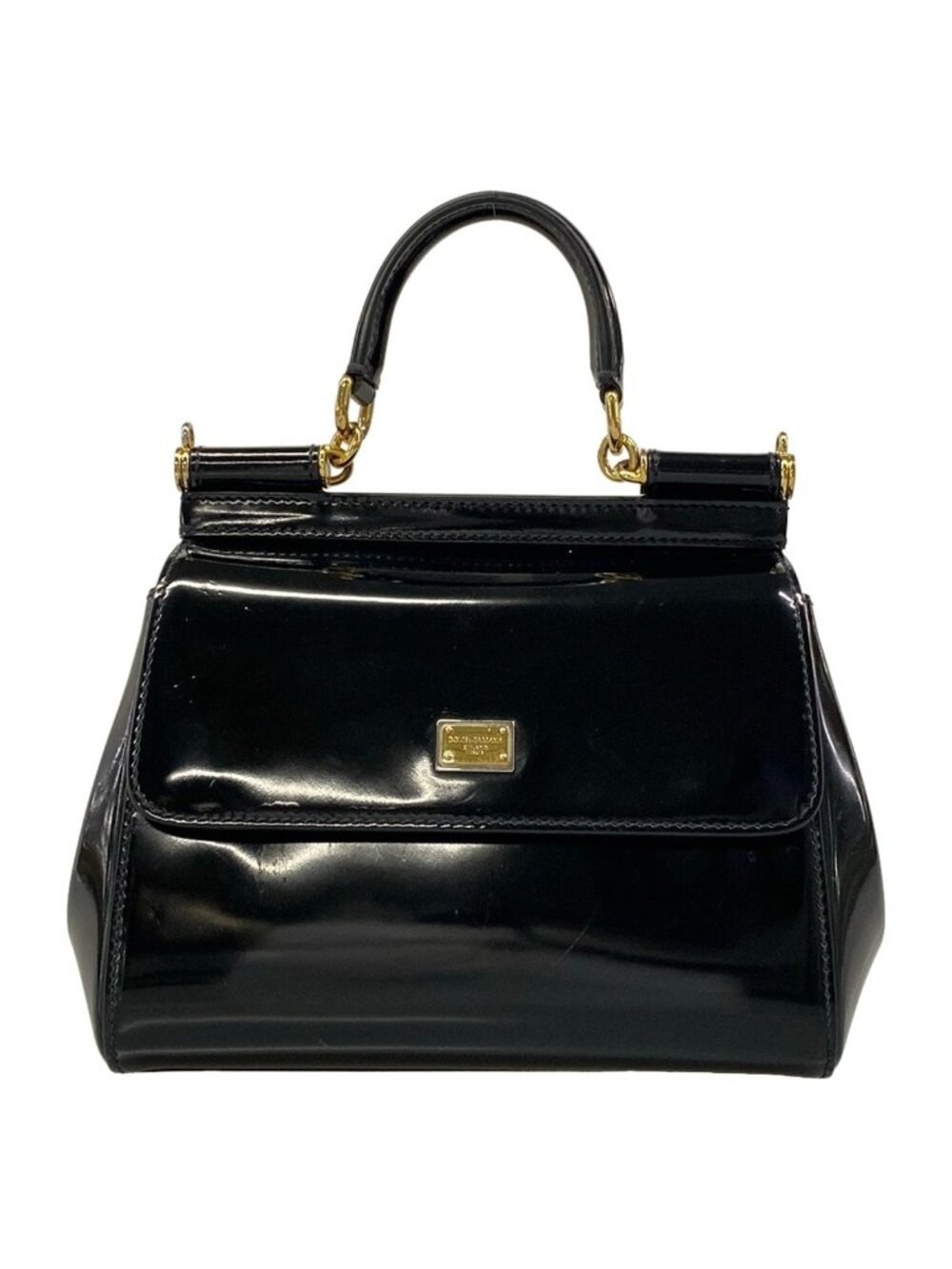 Dolce & Gabbana Handbag Sicily Black Leather
